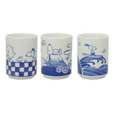 Peanuts Snoopy “Blue & White” Yunomi Tea Cup - 3 Var.