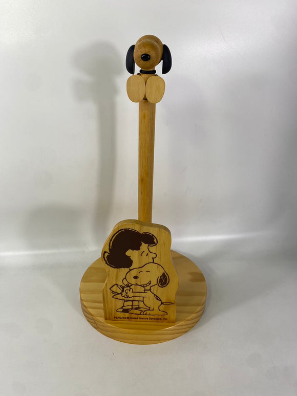 Peanuts Snoopy Wooden Paper Towel Holder
