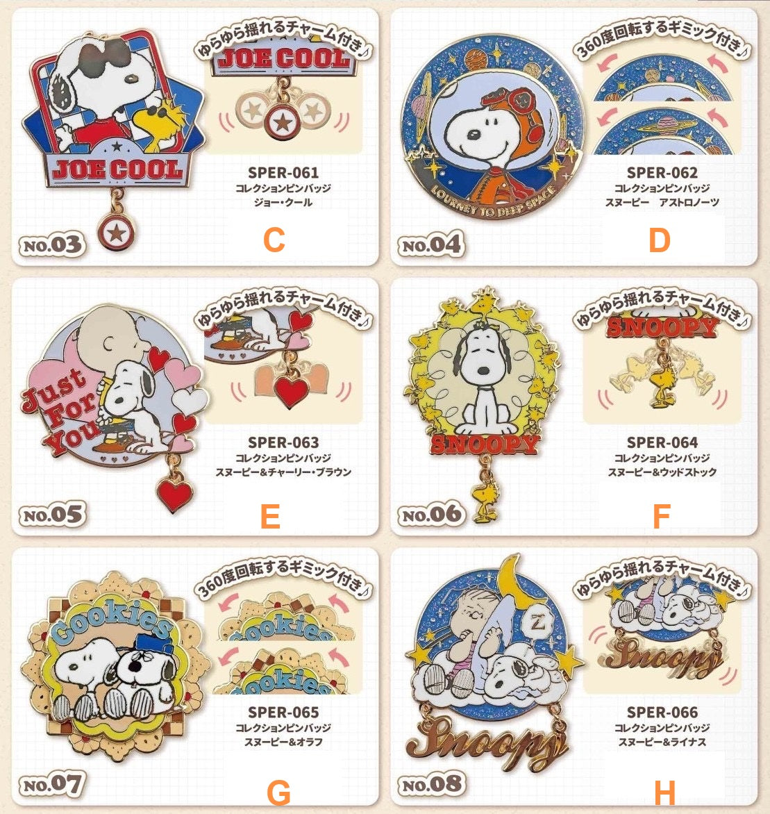 Peanuts Snoopy Pin Set | SNPY ONLY