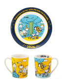 *Pre-Order* Peanuts Snoopy "2026 Picnic Fun" Mug & Plate Set
