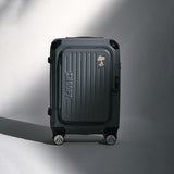 Peanuts Snoopy Dual-Opening Carry On Luggage (Steel Gray)