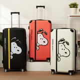 Peanuts Snoopy "Peeking" Limited Edition 28 Inch Luggage - White