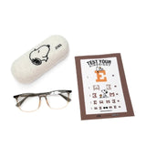 Peanuts Snoopy "Flying Ace" Eyeglass Frame & Case - 2 Var.