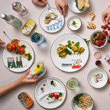 Corelle Peanuts Snoopy 75th Anniversary 3 PC Plate Set