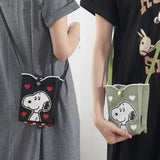 Peanuts Snoopy "Heart 'n Smiles" Crossbody Phone Bag (Black)