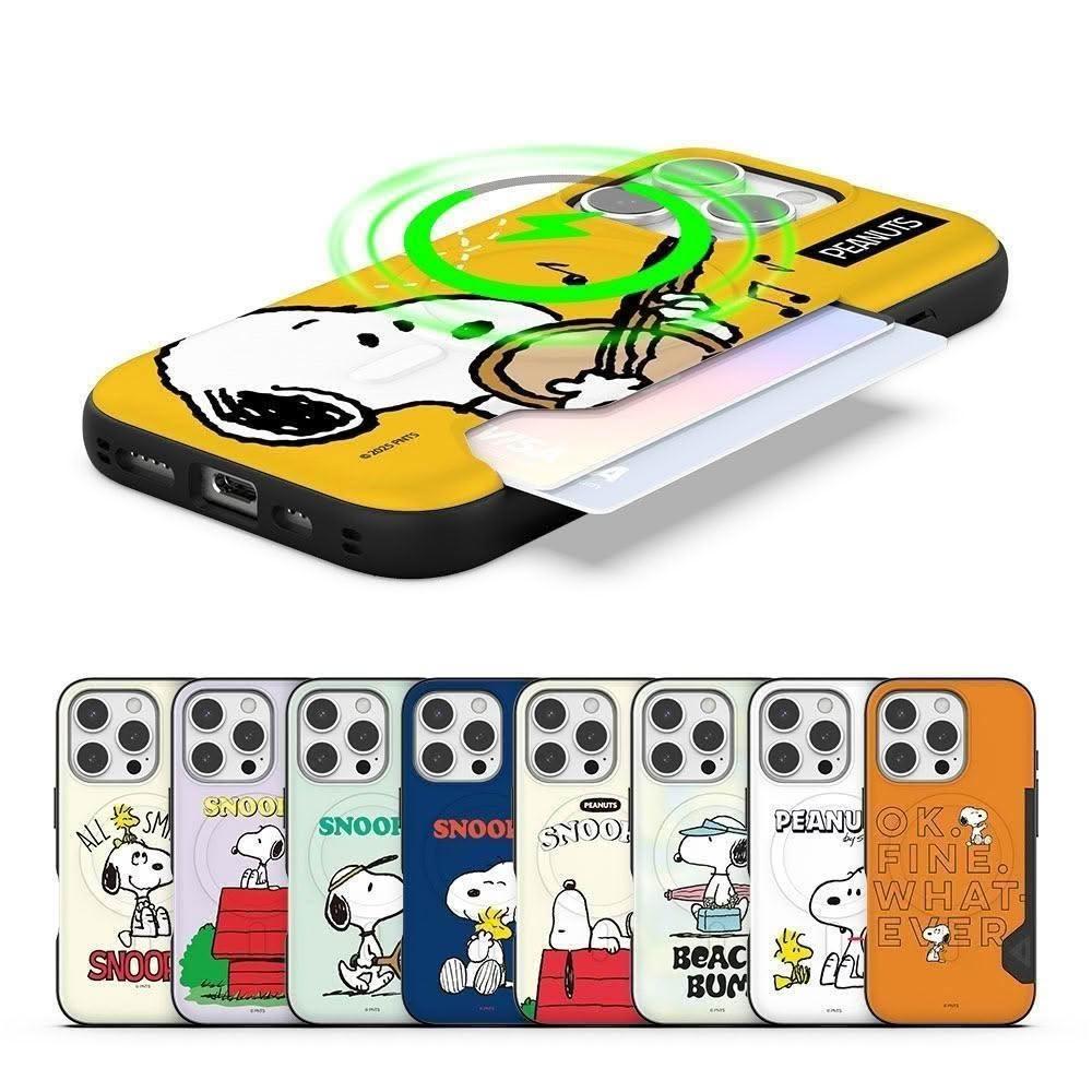 Peanuts Snoopy Card Holder iPhone Magsafe Case A Peanuts Snoopy Card Holder iPhone Magsafe Case A