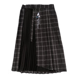 Peanuts Snoopy "Typewriter" Pleated Skirt (Black)