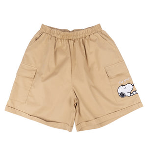 Peanuts Snoopy "The Good Life" Bermuda Shorts (Beige)