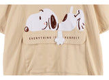 Peanuts Snoopy "Everything is Perfect" Short Sleeve Hoodie