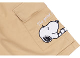 Peanuts Snoopy "The Good Life" Bermuda Shorts (Beige)