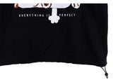 Peanuts Snoopy "Everything is Perfect" Short Sleeve Hoodie (Black)