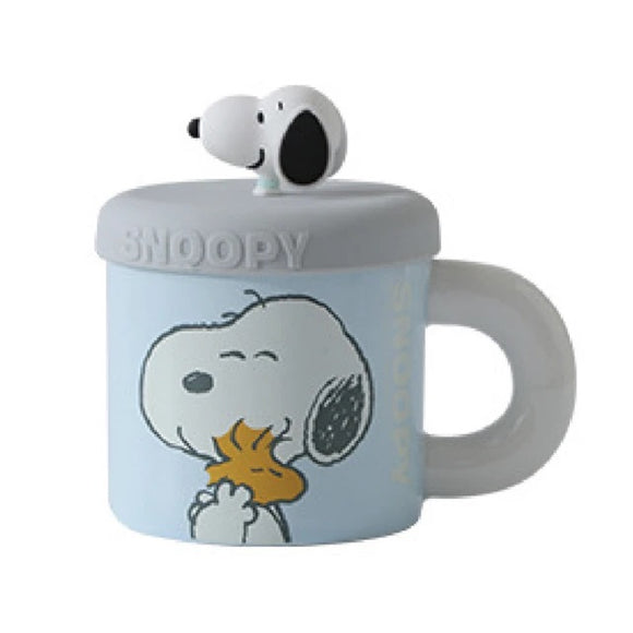 Peanuts Snoopy & Woodstock Mug with Lid - Blue