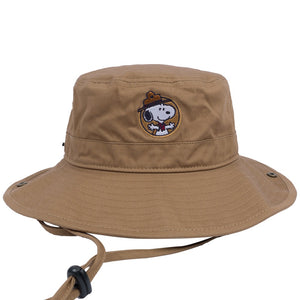 Peanuts Snoopy Beagle Scout Hiking Hat (Brown)