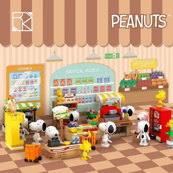 Peanuts Snoopy Supermarket Building Block Set