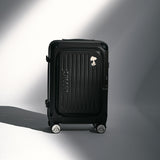 Peanuts Snoopy Dual-Opening Carry On Luggage (Black)