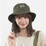 Peanuts Snoopy Foldable Bucket Hat (Green)