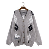 Peanuts Snoopy "Surprise!" Cardigan (Gray)