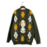 Peanuts Snoopy "Surprise!" Cardigan (Green)