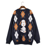 Peanuts Snoopy "Surprise!" Cardigan (Navy)