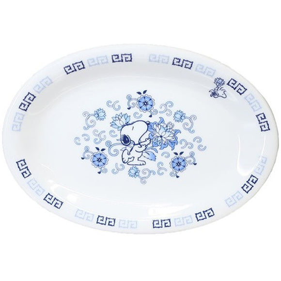 Peanuts Snoopy Round Plate (Delft Style)