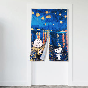 Peanuts Snoopy "Starry Night" Door Curtain