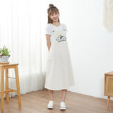 Peanuts Snoopy "Best Pals" Overall Dress (White)