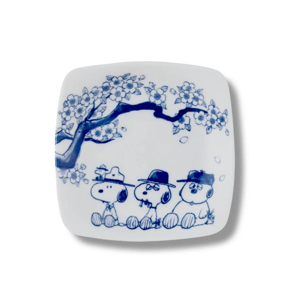Peanuts Snoopy “Sakura Picnic” 3 PC Side Plate Set