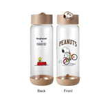 Snapware x Peanuts Snoopy “Bike & Skate” Glass Water Bottle