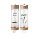 Snapware x Peanuts Snoopy “Bike & Skate” Glass Water Bottle