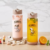 Snapware x Peanuts Snoopy “Bike & Skate” Glass Water Bottle