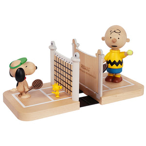Peanuts Snoopy & Charlie Brown Tennis Bookends