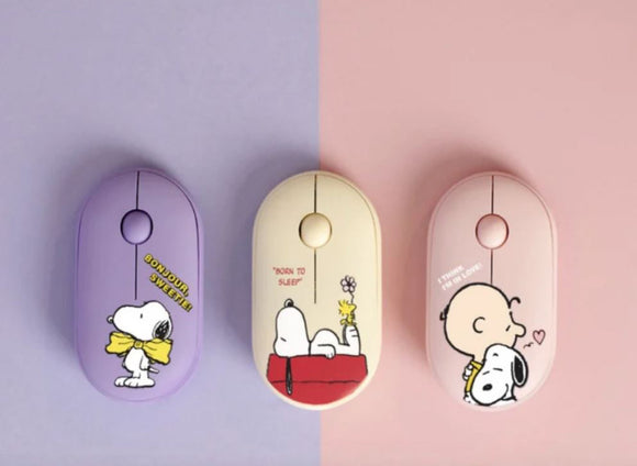 *Pre-Order* Peanuts Snoopy Silent Wireless Mouse -3 var.