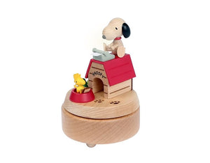 Snoopy & Woodstock Doghouse Music Box