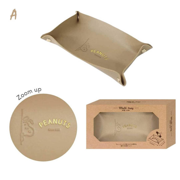 *Pre-Order* Peanuts Snoopy Leather Catchall Tray - 2 Var.