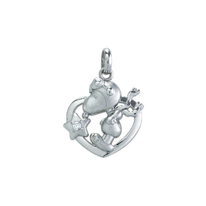 Peanuts Snoopy "Kiss The Star" Sterling Silver Pendant