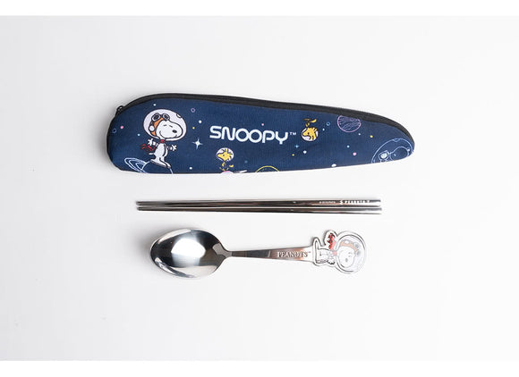 Peanuts Astronaut Snoopy Spoon Chopsticks Set