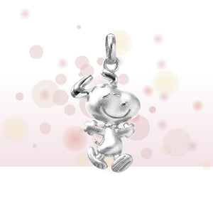 "Hugs" Snoopy Sterling Silver Pendant