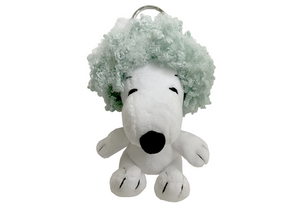 Peanuts Snoopy Green Wig Keychain Holder/Charm
