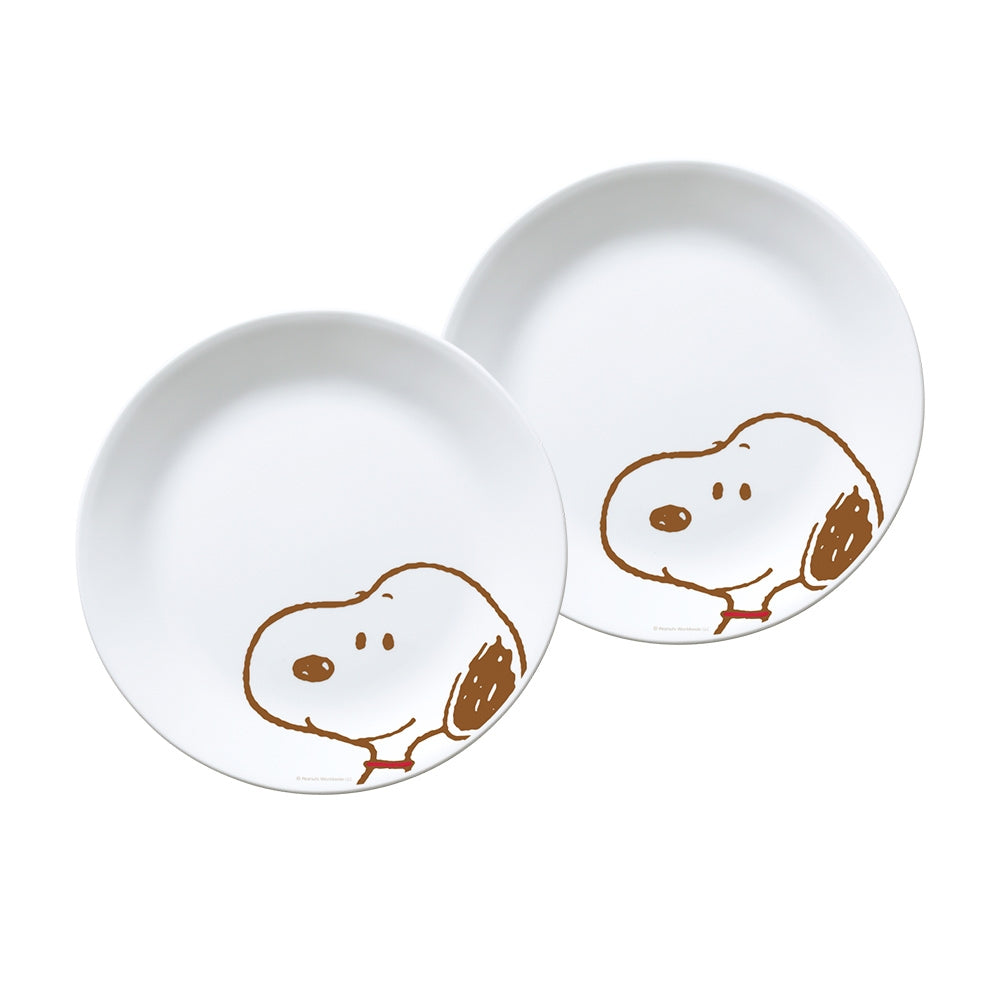 Corelle Peanuts Snoopy & Friends 10″ Plate 2PC Set | SNPY ONLY