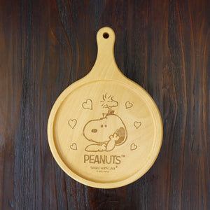 Peanuts Snoopy & Woodstock Wooden Serving Tray
