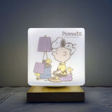 Peanuts Snoopy Wooden Base Lamp - Snoopy & Charlie Brown