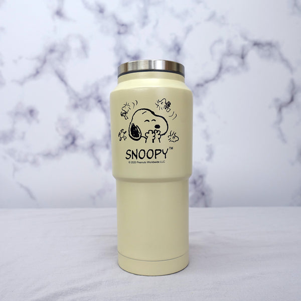 SNOOPY / PEANUTS BAMBOO CUP WITH LID / STRAW - TUMBLER