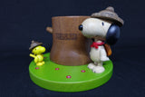 Snoopy Beagle Scout & Woodstock Pen Holder