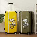 Peanuts Snoopy "Out Riding" Limited Edition 28 Inch Luggage - Yellow