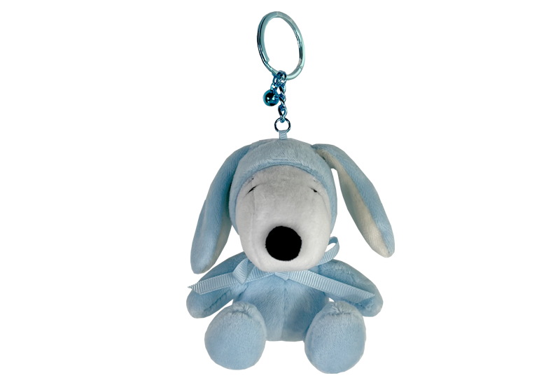 Peanuts Snoopy Sitting Bunny Keychain Holder | SNPY Only Blue