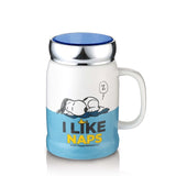 "Snoopy's Ways" Colorful Mug With Lid