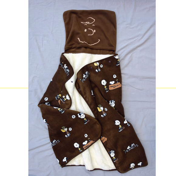 Peanuts Snoopy & Charlie Brown Poncho / Pillow