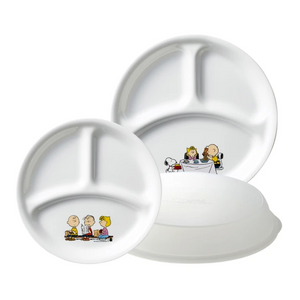 Corelle Peanuts Snoopy Divider Plate 3PC Set