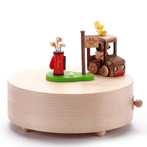 Snoopy Golf Cart Music Box