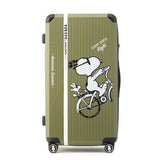 Peanuts Snoopy "Out Riding" Limited Edition 28 Inch Luggage - Green